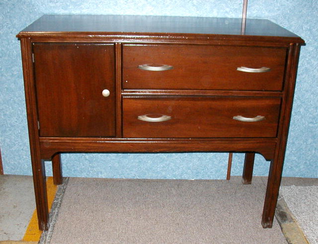 Vintage Solid Walnut Buffet - Medium Size