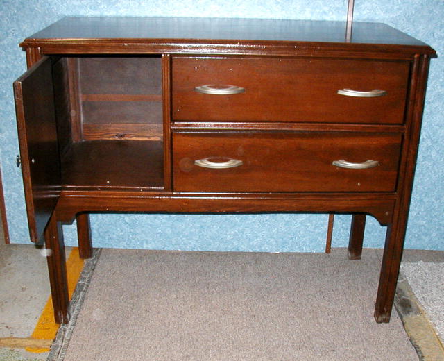Vintage Solid Walnut Buffet - Medium Size