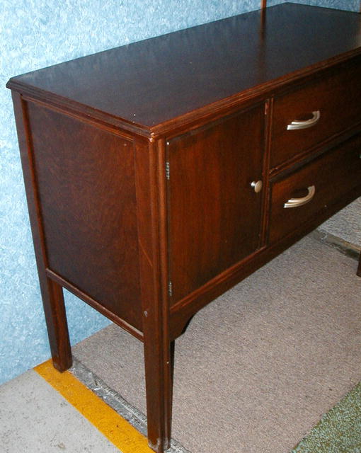 Vintage Solid Walnut Buffet - Medium Size