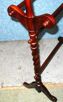 Solid Mahogany Twisted Quilt Rack