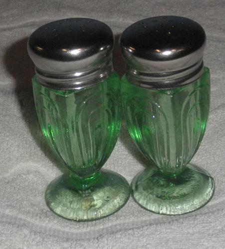 Salt and Pepper Shakers - Green