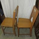 B2167 Vintage/Antique Set of 4 Solid Chairs