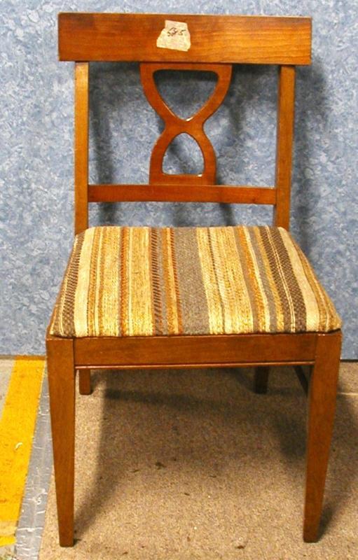 B2221 Vintage/Antique Set of 5 Chairs with Upholstered Seats