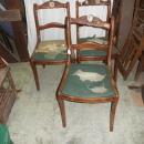B2749 Vintage/Antique Fancy Set of 3 Mahogany Chairs