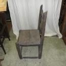 B4084 Antique Primitive Highly Carved Chair