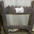 B4084 Antique Primitive Highly Carved Chair