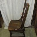 B4487 Vintage/Antique Pressed Back Chair Oak