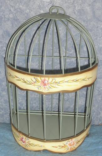 Y1032 Vintage Small Birdcage Planter