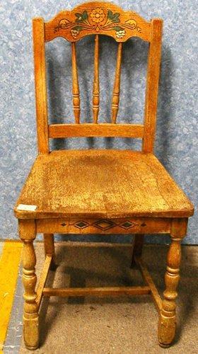 B2176 Vintage/Antique Set of 6 Oak Chairs