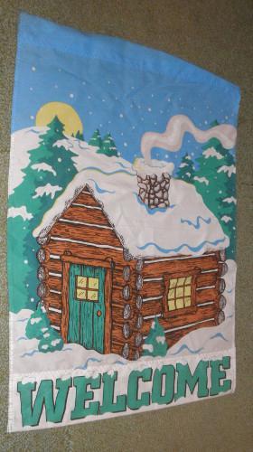 Flag - Welcome Log House