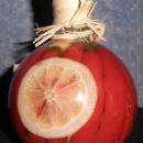 Bottle, Decorative Small Round Garlic Peppers bottle Y629