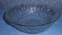 Bowl - Clear Patterened Glass B4494