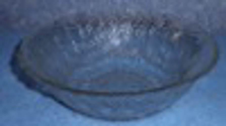 Bowl - Clear Patterened Glass B4494