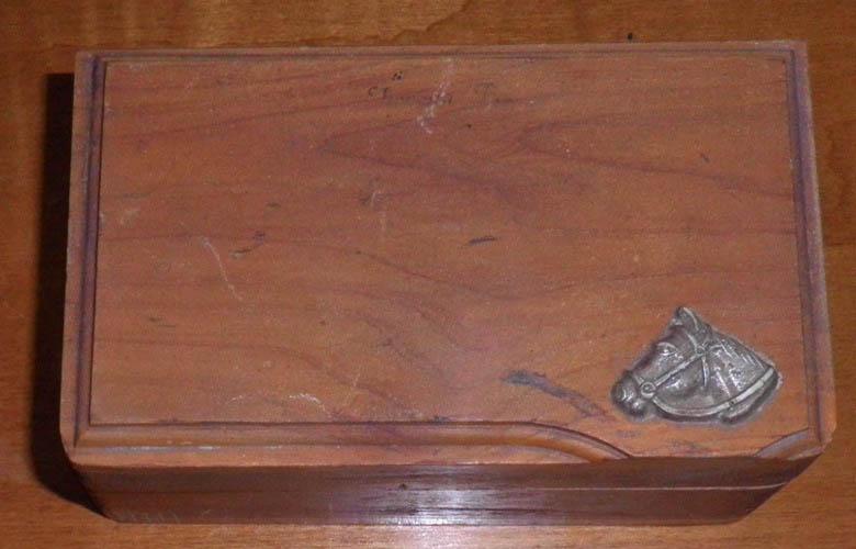 Cedar Box With Horse Head B4661