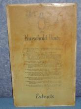 Charts for Hoosier - Household Hints B3840
