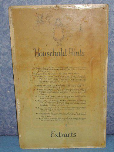 Charts for Hoosier - Household Hints B3840