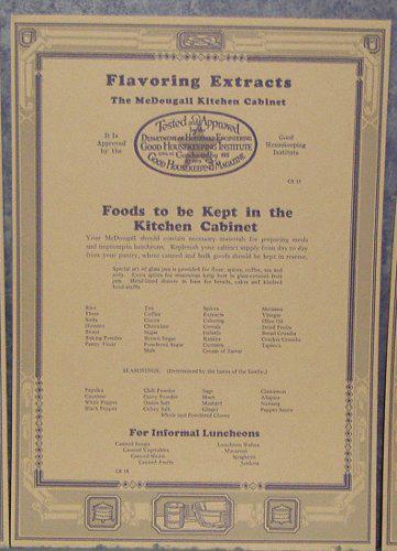 Charts for McDougal Cabinet (Set of 3) B3846