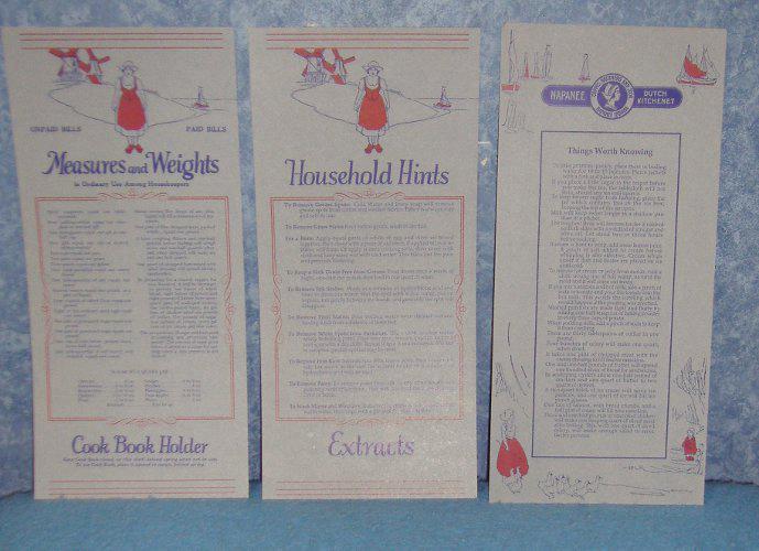 Charts for Napanese Cabinet (Set of 3) B3844