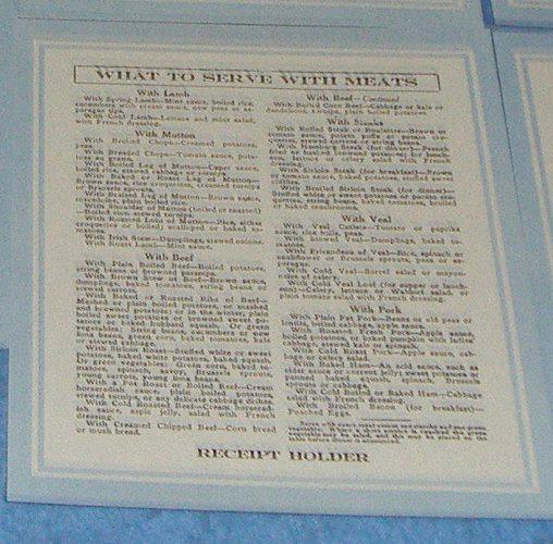 Charts for Sellers Cabinet (Set of 6) B3843