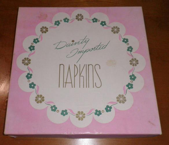 Dainty Imported Napkins And Box B4660