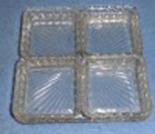 Dish - Vegetable Holder - 4 Separate Sections B4501