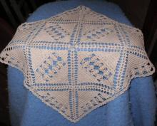 Doily - Square - Crochet - Ecru B4688