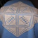 Doily - Square - Crochet - Ecru B4688