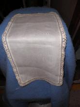 Dresser Scarf - Crochet Edge - Small Rectangle B4685