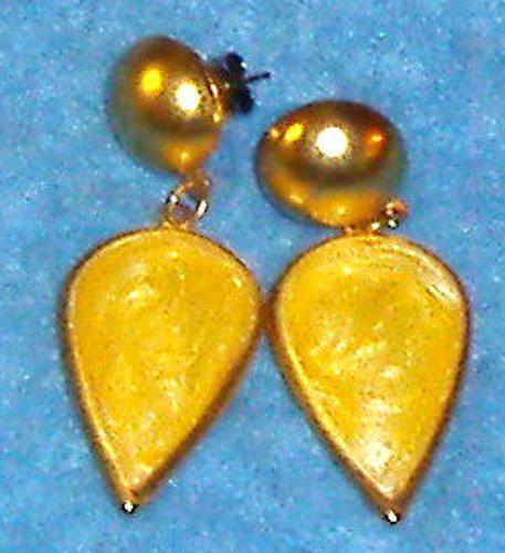 Earrings - Gold & Yellow B3624
