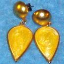 Earrings - Gold & Yellow B3624