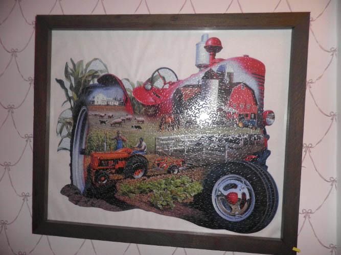 Framed Tractor Puzzle B4674