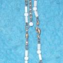 Necklace - White with Gold B3146