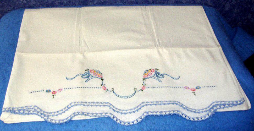 Pillowcase Set - Blue Edge B3490
