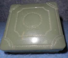 Plastic Box - Green - Square B4625
