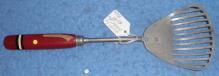 Slotted Fryer Spoon with Red Handle B3830
