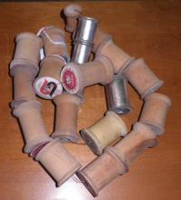 Wooden Spools - String Of 20 B4662
