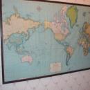 World Map Framed B3766