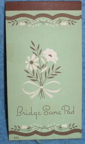 Bridge Score Pad