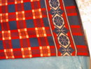 Blanket-Red-Blue-White - Indian Style