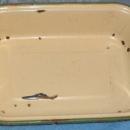 Enamel Pan Cream and Green