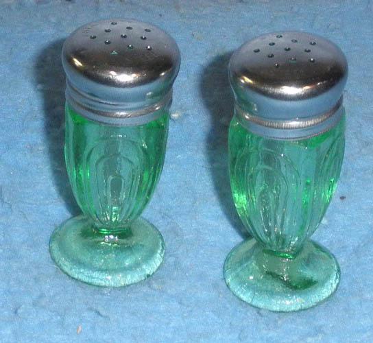 Salt and Pepper Shakers - Green