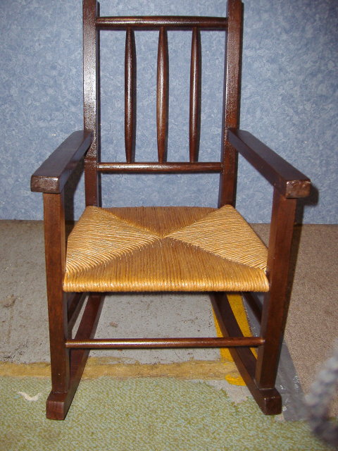 Childs Rocker w/Rush Seat
