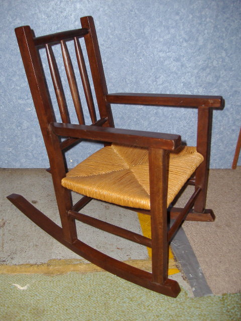 Childs Rocker w/Rush Seat