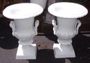 Flower Urns - White / Metal