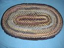 Antique Vintage Rug Plated - Oval