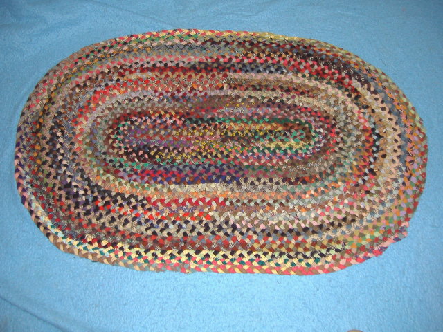 Vintage Antique Rug Plated - Oval