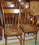 Chairs - Set of 6 Bleeding Heart Pattern