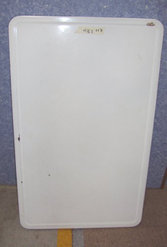 Vintage Antique Enamel Hoosier Top white/blue