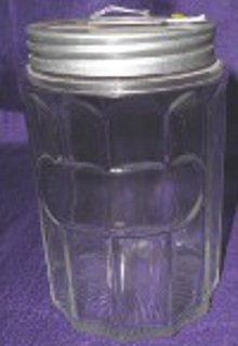 Repro Hoosier Colonial Glass Tea Jar - Original