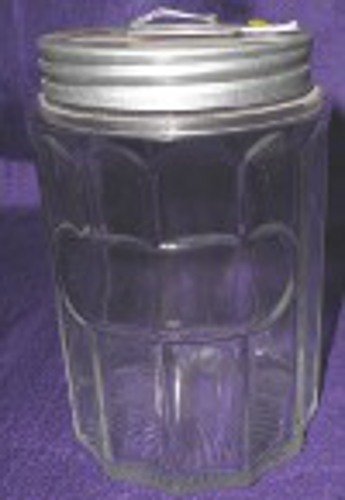 Repro Hoosier Colonial Glass Tea Jar - Original
